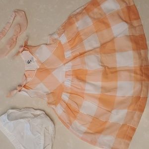 NWOT Baby Bgosh peach dress